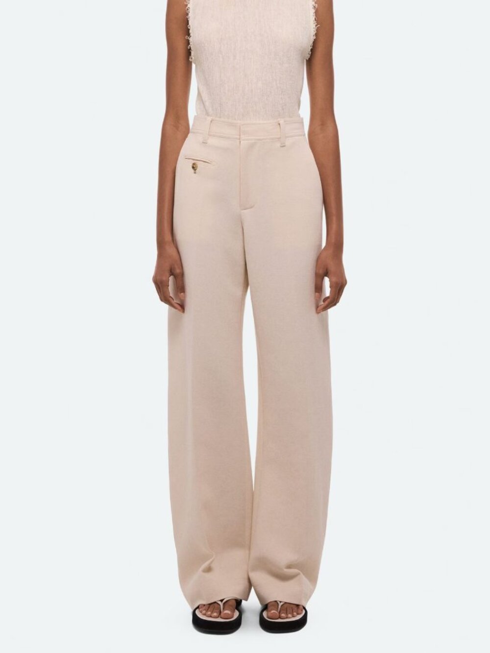 Helmut Lang Sailor Trouser Muslin Size 2 NWT $428 Italian Cotton